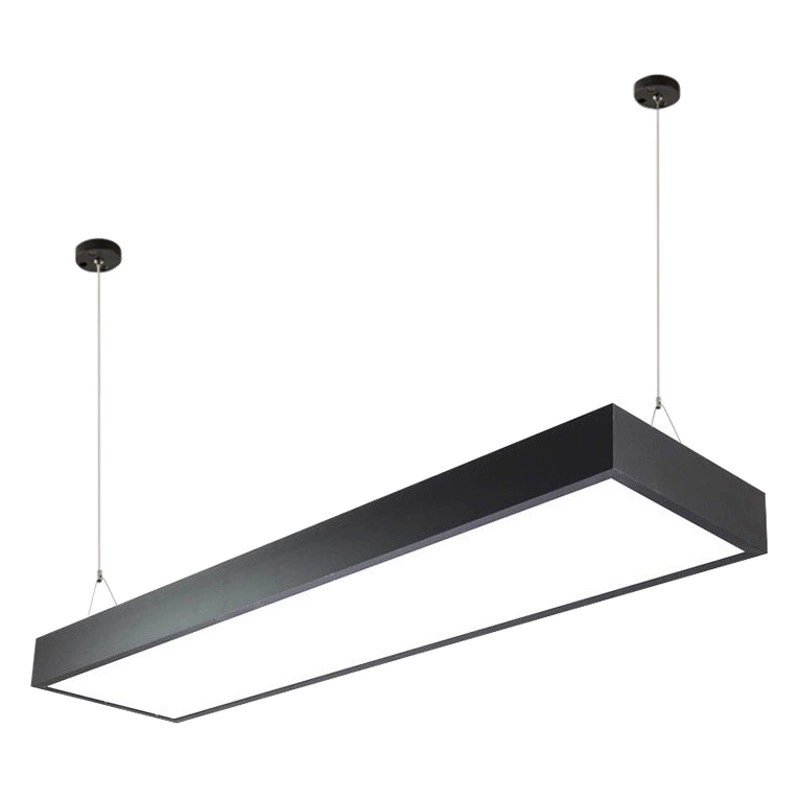 Накладная светодиодная коммерческая люстра высокой яркости, индивидуальная полоса для сращивания форм супермаркета, офисная люстра с квадратной полосой