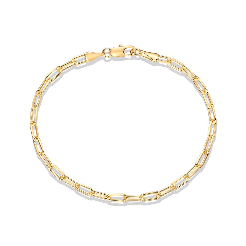 2026 European and American cross-border new style paperclip link Figaro chain bracelet, fashionable, simple, versatile, and adjustable