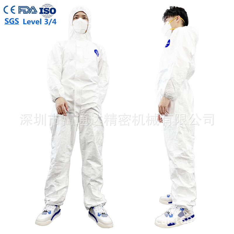 工厂现货PP+PE覆膜美国Tyvek 一次性防护服PPE防护服