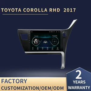 Suitable for Toyota Corolla right-hand driving large-screen navigator overseas 2017 Android car display