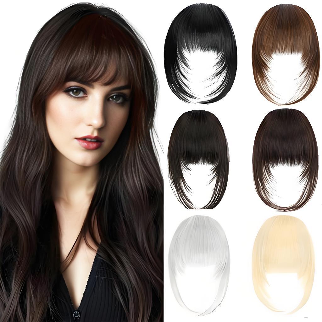 Cross-Border Foreign Trade European and American Wig Bangs for Women Natural Layered Air Bangs Seamless Fluffy Bangs Forehead Patch