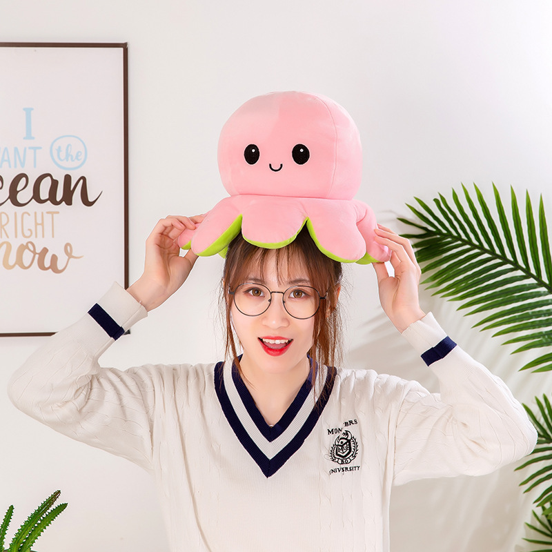 両面反転八爪魚ぬいぐるみタコぬいぐるみタコ人形メーカー卸売り|undefined