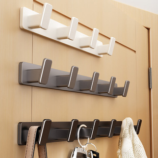 No Punching Clothes Hooks Behind the Entrance Door Coat Hooks Wall Entrance Hall Clothes Hanger Wall-Mounted Wall-Mounted