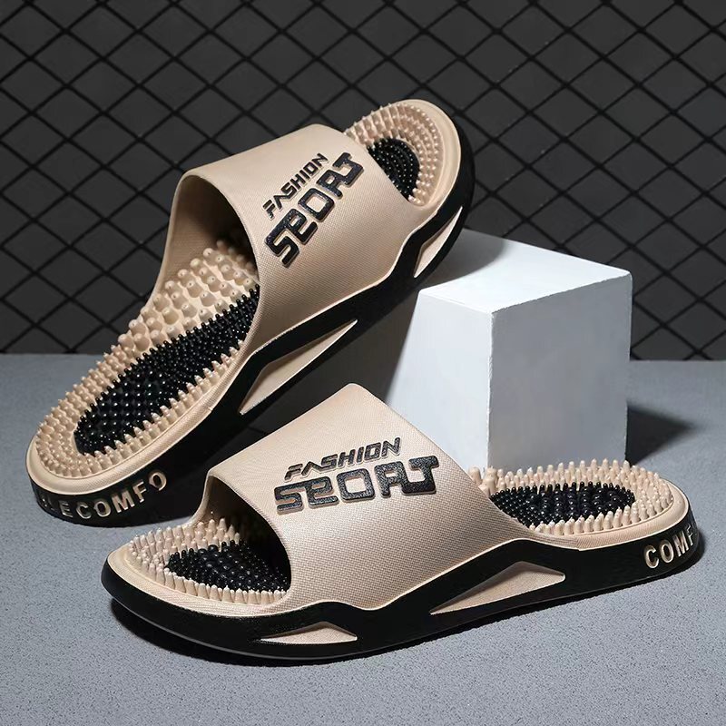 2026 Cross-Border Couple's Massage Slippers for Home Use, Foot Massage, Bathroom, Shower, and Foot Therapy Sandals for Men, Summer Wholesale