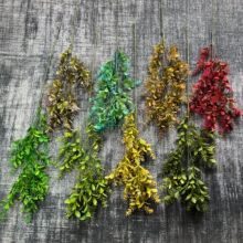 森林系仿真秋菱草绿植清新绿色系婚礼堂吊顶装饰极简风插花