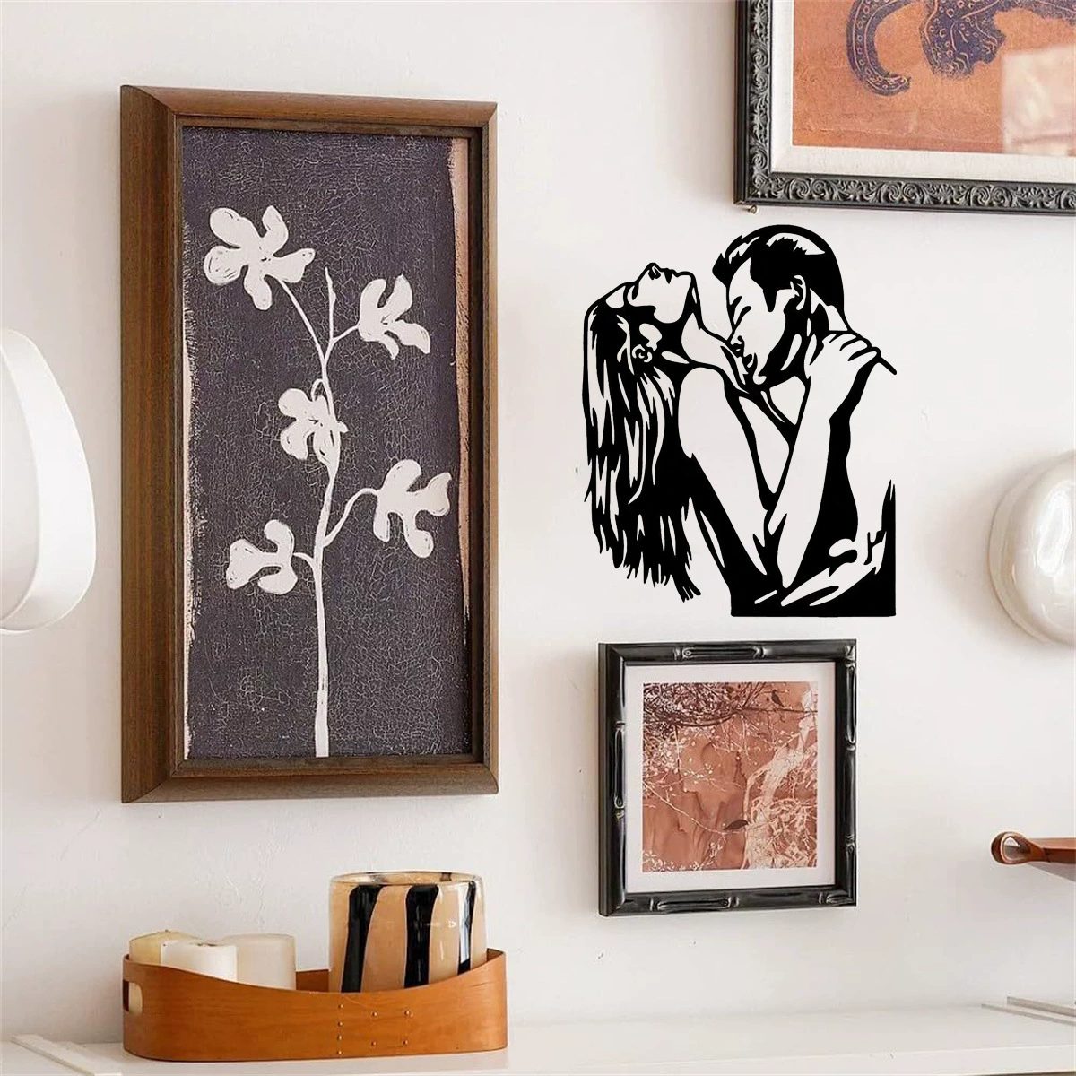 Трансграничные хиты продаж для любителей металла, украшение на стену для поцелуев, настенное искусство, железное искусство, украшение на стену, украшения, настенные подвесные украшения