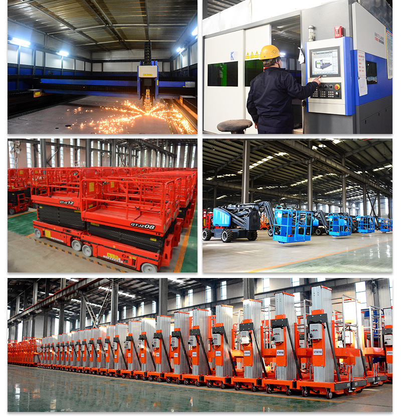 Seven-Eighth Games High-Altitude Work Lift Full Bicycle Hydraulic Electric Climbing Vehicle Straight-Arm Type Movable