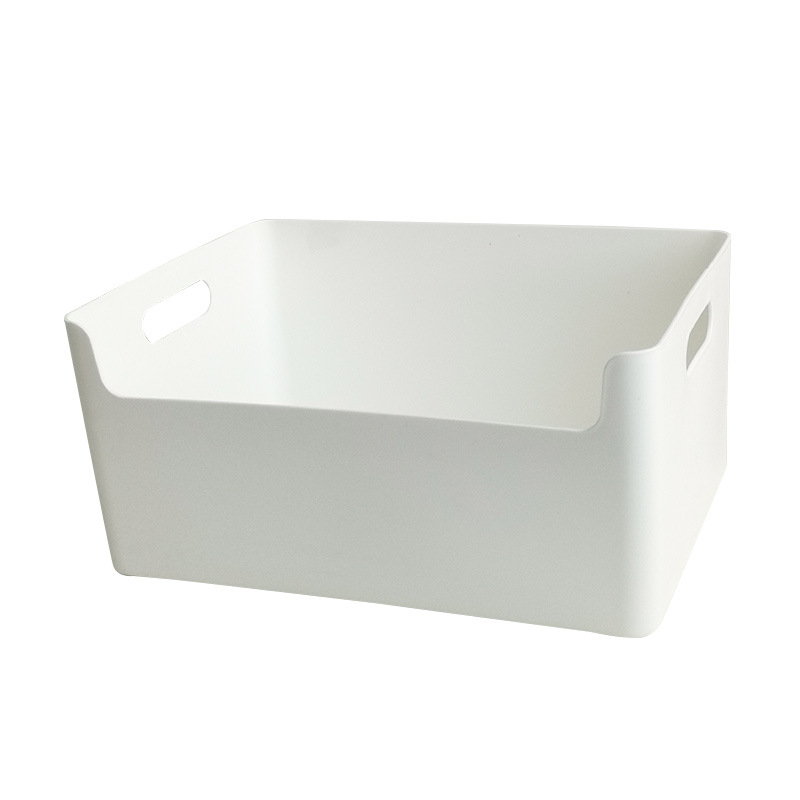 ホーム収納ボックス長方形プラスチック小ボックス白いミニ蓋なしデスクトップ整理収納ボックス無印ホーム