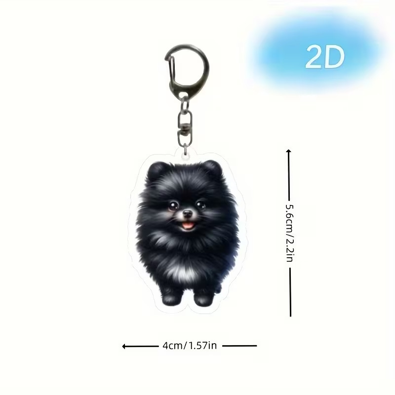 Transfronterizos nuevos personajes de dibujos animados de impresión plana 2D colgantes de llaver decoración pequeños colgantes modernos y simples