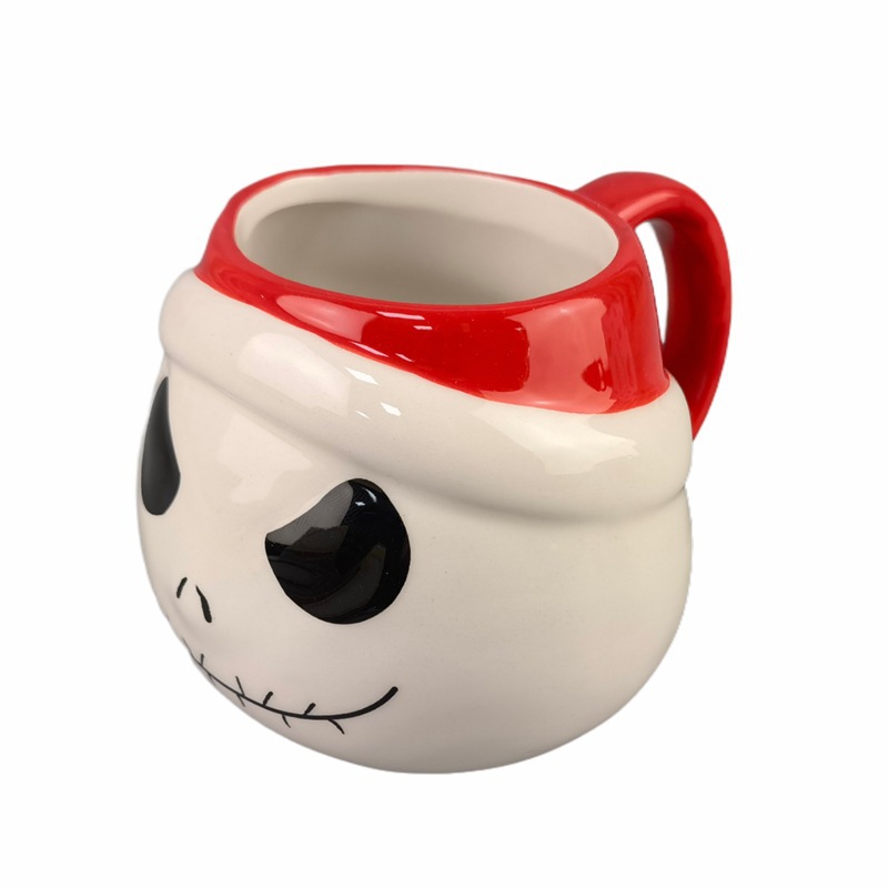 Halloween dibujos animados tazas de cerámica Jack parodia taza de Navidad Sally thriller anime calavera taza de regalo