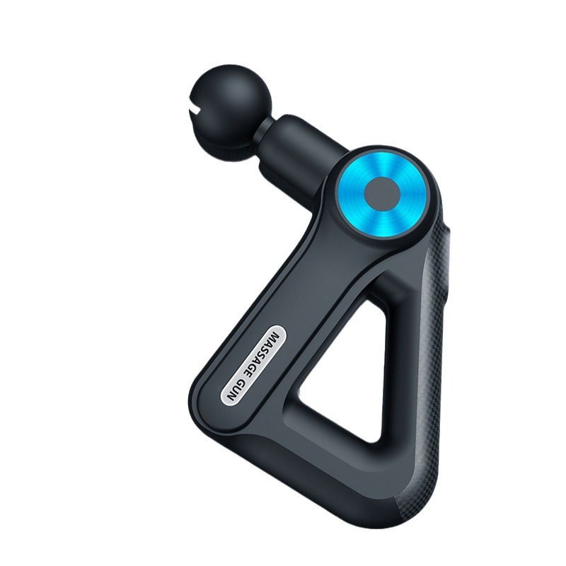Pequeña pistola de fascia triangular USB botón de carga tipo de músculo eléctrico relajación masaje de ejercicios masaje de mano