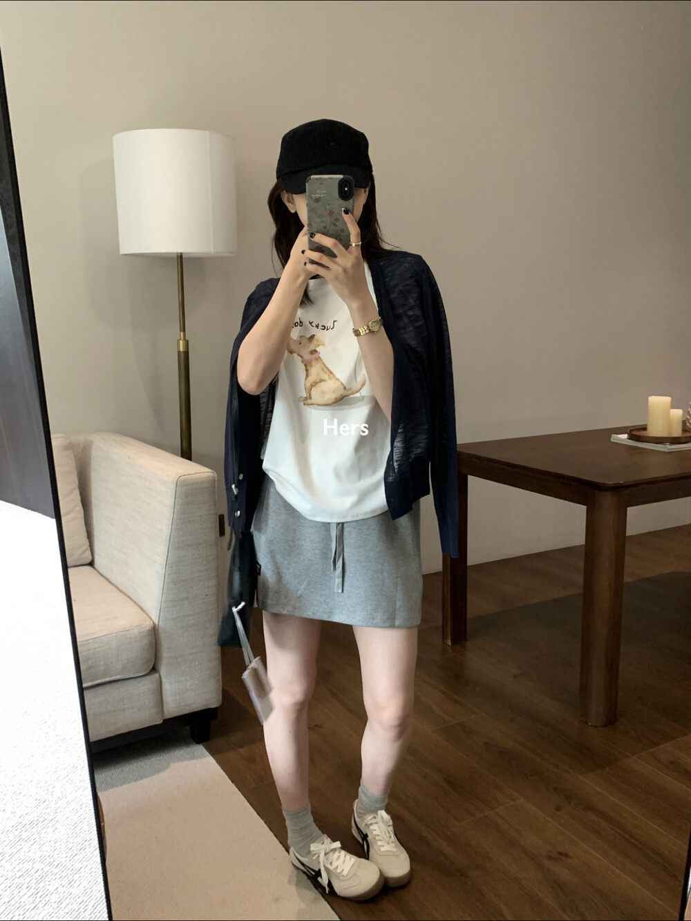 Áo thun nữ cổ tròn tay ngắn họa tiết chó in Hàn Quốc phong cách thoải mái — màu hồng, màu trắng chi tiết 13