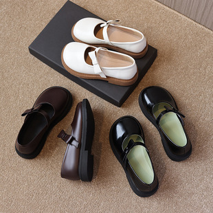 Girls' Leather Shoes Princess Shoes 2025 Spring and Autumn New Children's Single Leather Shoes Korean Style Big Toe Girls' Versatile Small Leather Shoes