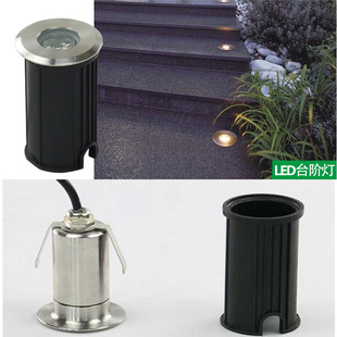 Outdoor Stainless Steel Underground Light Led Underground Light Waterproof Ip67 Step Light 1W3W Floor Light Exported to Europe 12V Light