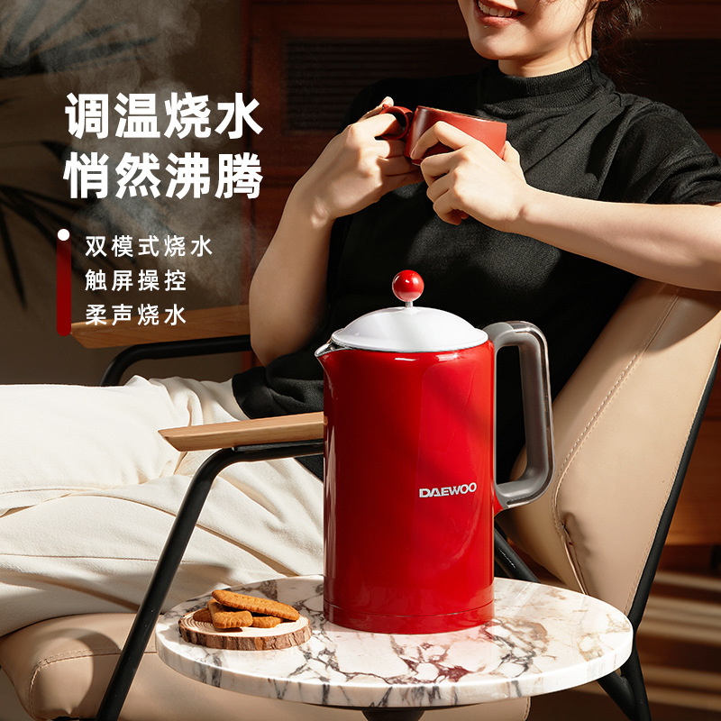 DAVI Electric Kettle Constant Temperature Electric Kettle Household Water Heater Fully Automatic Insulation Integrated Stainless Steel Large Capacity