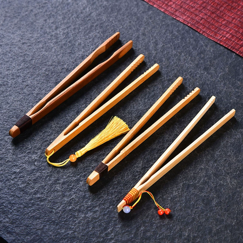 Organic non-slip tea cup, tweezers, tea set with accessories, handmade, anti-scald