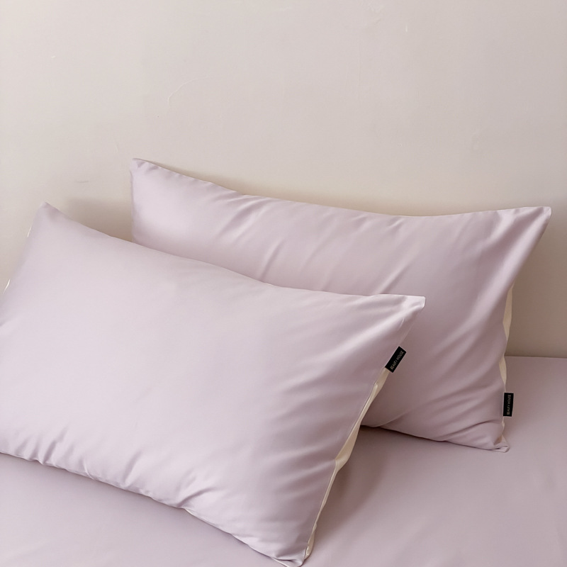100S algodón largo almohada de algodón un par de paquetes de almohada casera de color sólido nuevo algodón de alta calidad almohada de sensación