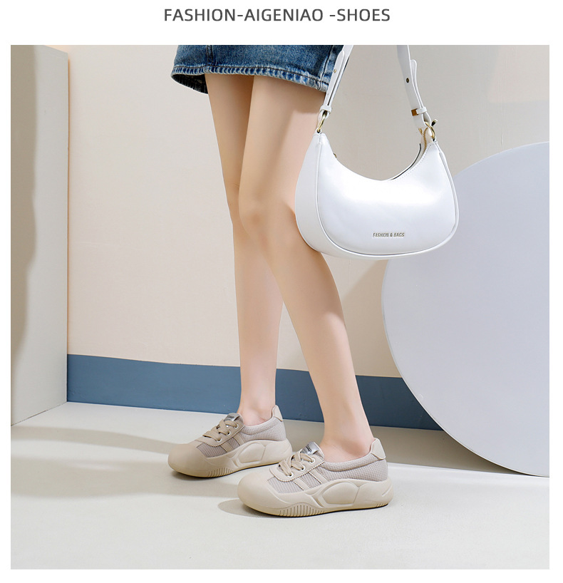 2024 verano nueva versión coreana ins blanco transpirable para mujeres, zapatos de tabla casuales de caña baja, zapatos de bizcocho de suela gruesa_voghion.com