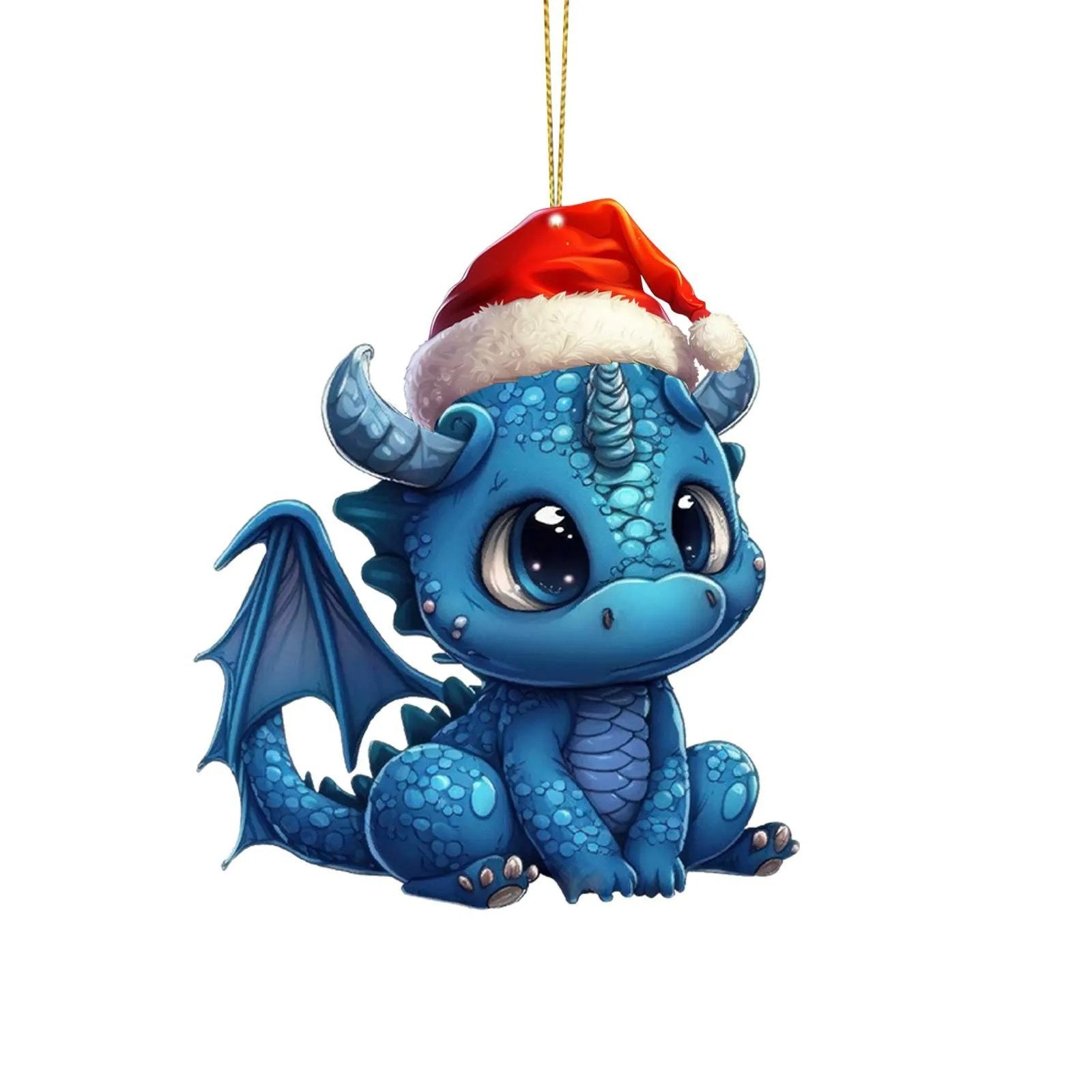 Amazon transfronterizo nueva serie de dinosaurios de Navidad colgante decoraciones de coches de Navidad acrílico colgante plana