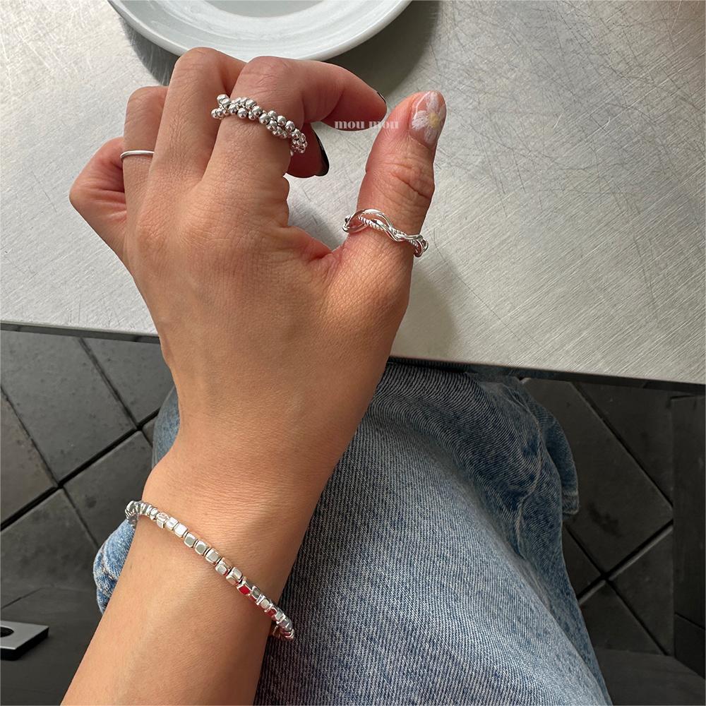 6g Weight Open Rings Classification 1 Piece Quantity Holiday, Travel, Daily Occasion 925 Sterling Silver Material Heart Shape Pattern Women's Gender Casual, Elegant, Streetwear Style 925 Sterling Silver Heart Shape Open Rings 10