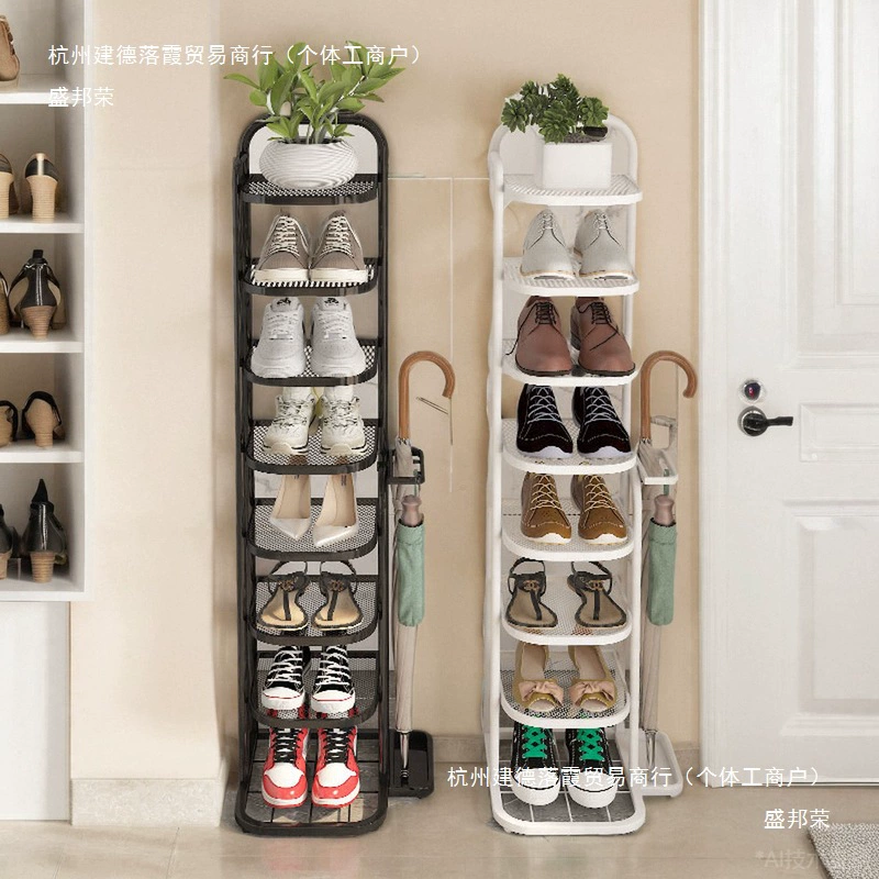 Простая стойка для обуви дома дверной проем