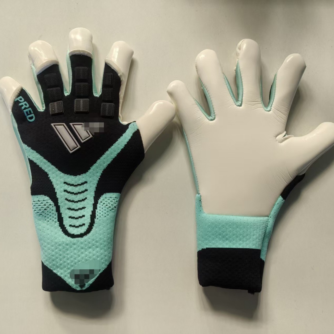 Falcon Football Professional Adult and Children's Latex Goalkeeper Gloves Without Finger Guards, Comfortable, Breathable, Wear-Resistant, Thickened