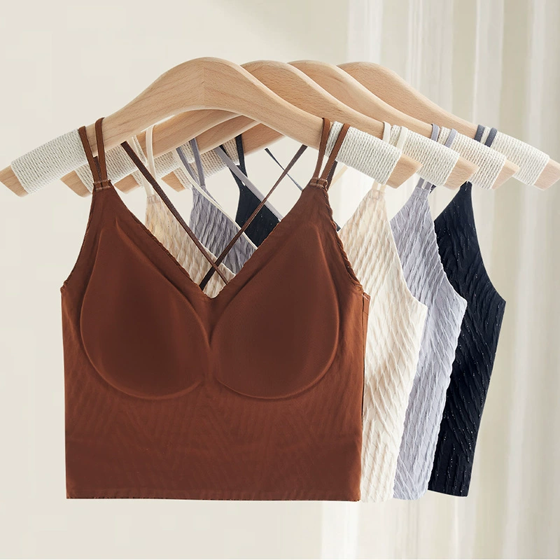 Tank top, supporting push up bra, underwear, lifting effect, beautiful back