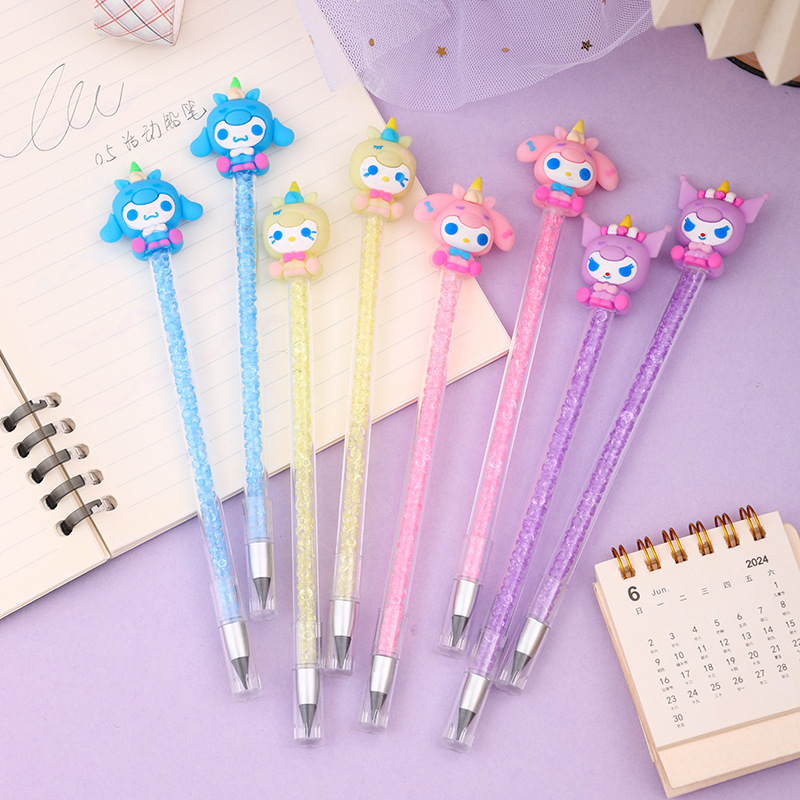 New cartoon series eternal pencil primary school students good-looking writing pen high color value with drill cutting is not easy to break 0.5 New cartoon series eternal pencil primary school students good-looking writing pen high color value with drill cutting is not easy to break 0.5