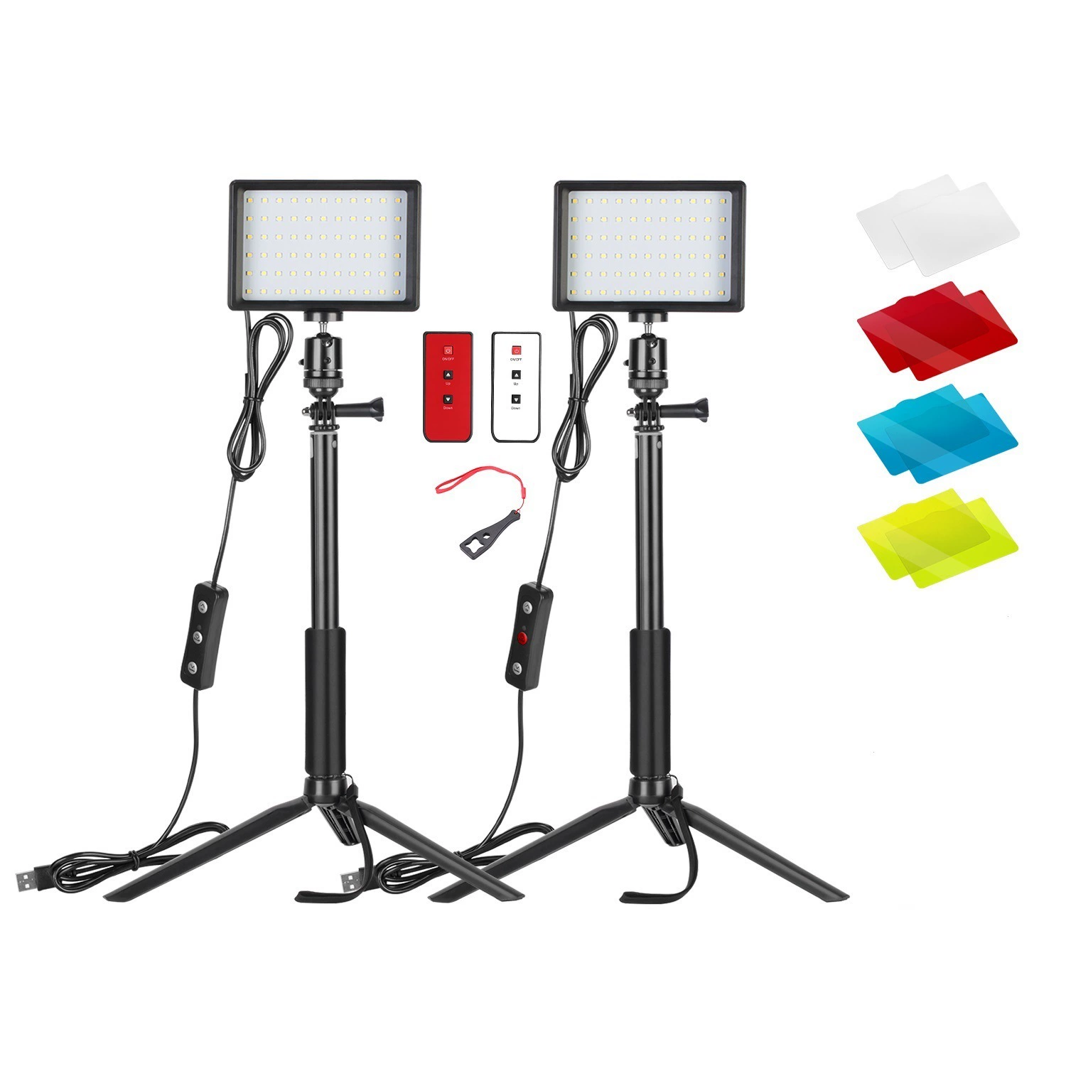 Square LED fill light, lamp, three colors