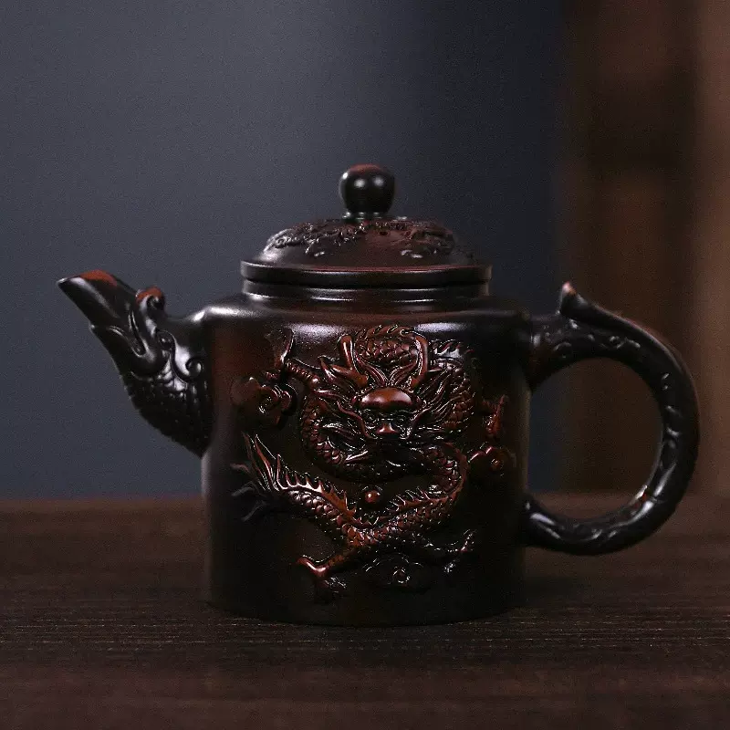 紫陶壶大容量家用中式泡茶壶紫砂壶好用实惠泡茶喝茶必茶壶