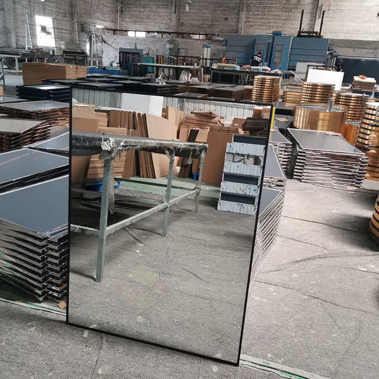 铝合金边框镜子不锈钢高清落地镜穿衣镜卫生间挂墙化妆镜浴室镜