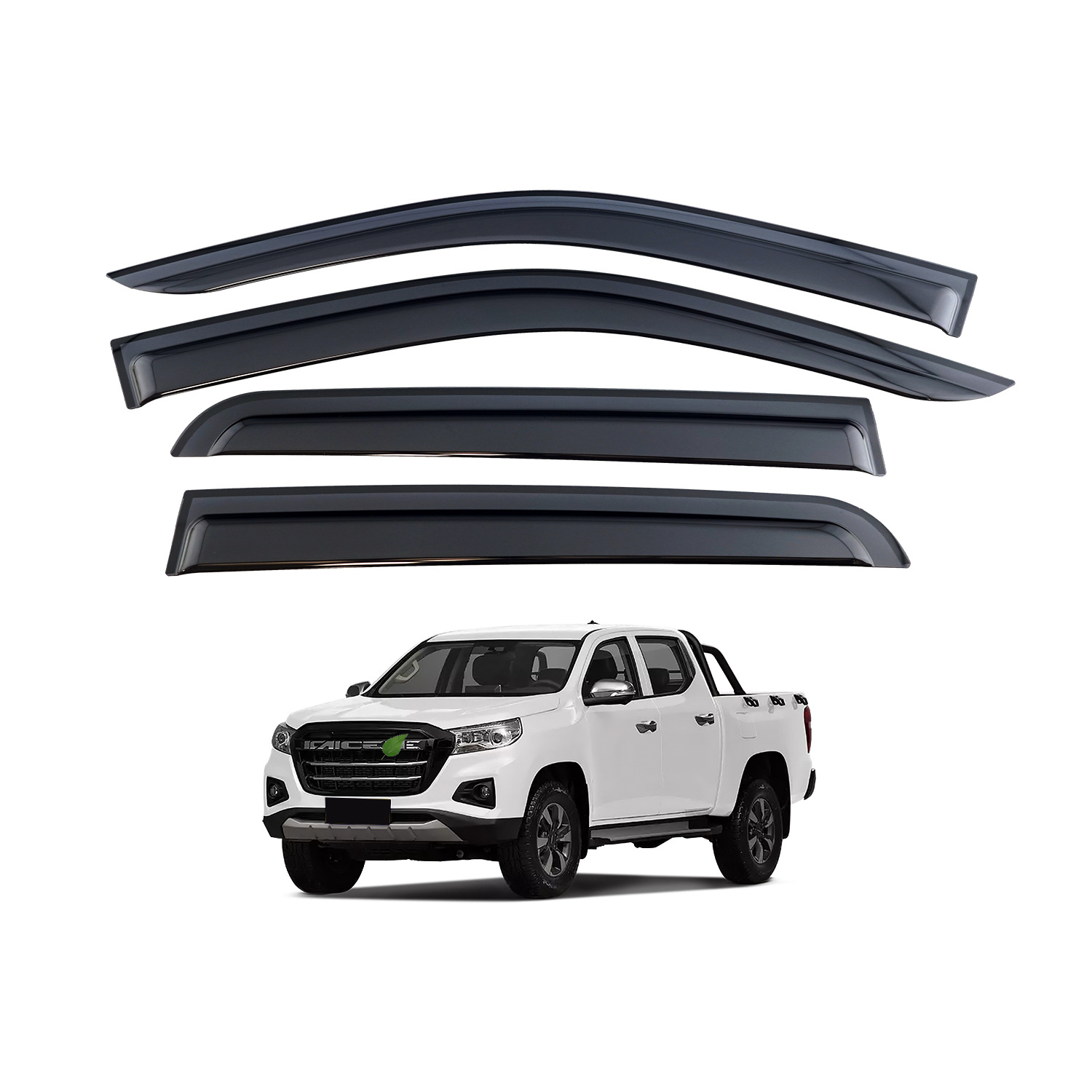 Aplicable a Changan Hunter Pickup, viento y lluvia, ventana, cejas de lluvia, vista especial, protector de lluvia de la ventana F70 image 6