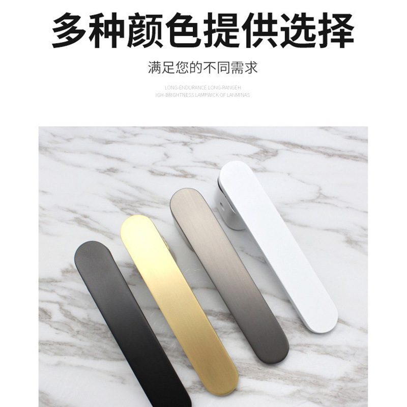Cerradura interior minimalista italiana aleación de zinc manija sólida cerradura separada cerradura silenciosa de madera doméstica cerradura de habitación