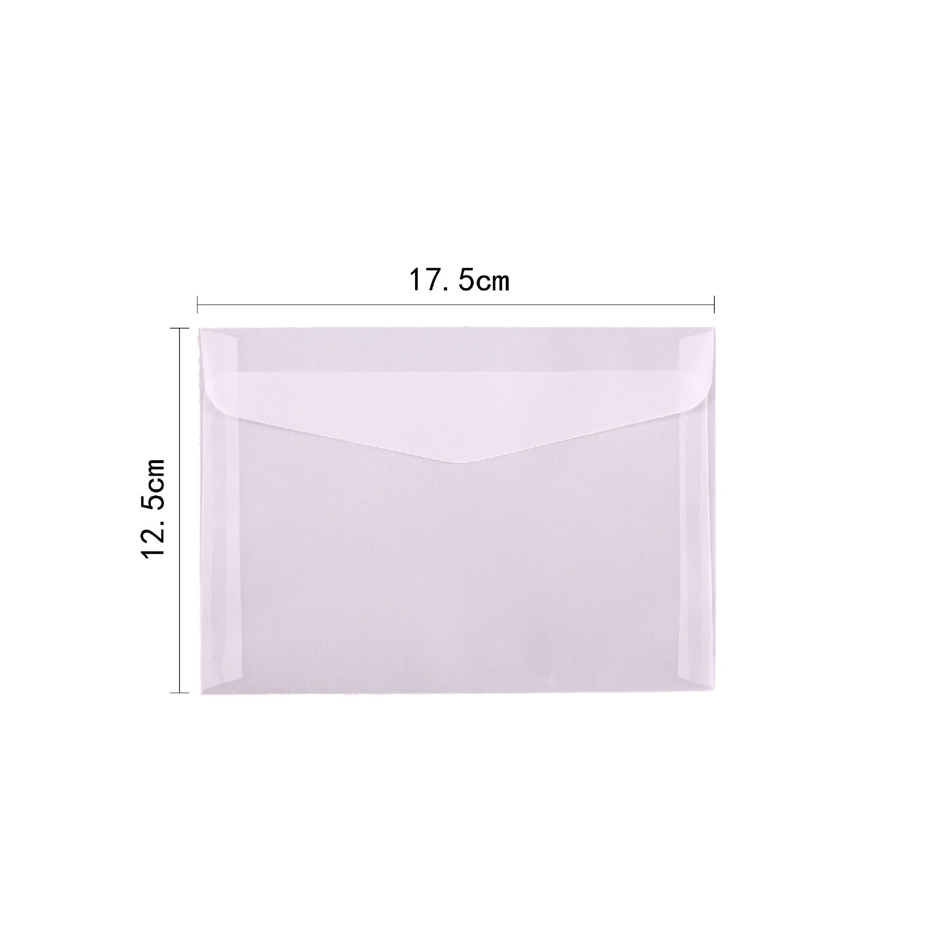 Sobres de papel de ácido sulfúrico transparente al por mayor bolsa de embalaje de invitación de boda tarjeta de bronceado manicura de sentido avanzado bolsa de sobres en blanco