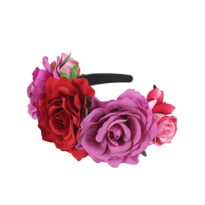 55g Weight Hair Band, Costume Props Event & Party Supplies Hair Band Hair Accessories Type 1 Piece Quantity Party Occasion Flower Pattern Women'S Gender Handmade Design Fashion Style Fashion Flower Cloth Party Hair Band Costume Props 1 Piece 6
