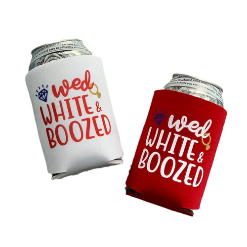 Single Date Party Red Diving Material Pull-Tab Coke Cup Cover Wedding Party Birthday Festival