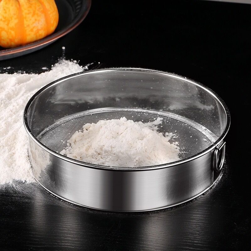 家庭用小麦粉ふるい 304ステンレス鋼メッシュ 60メッシュ細かいふるい ベーキング用小麦粉・砂糖粉ふるい 洗いやすい|undefined
