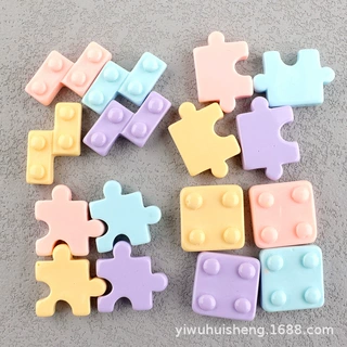 diy拼图材料滴胶手机壳diy收纳盒奶油俄罗斯方块文具盒装饰配件