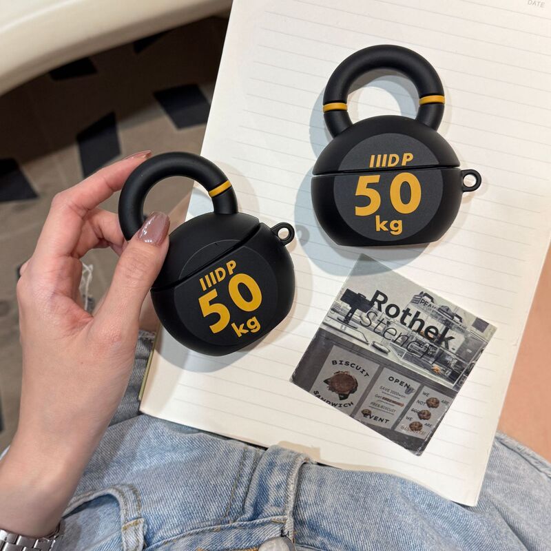 Creative Kettlebell AirPods Pro2 Apple Bluetooth Headphone Case 1/2/3/4 Generation Headphone Case Protective Case Suitable for Creative Kettlebell AirPods Pro2 Apple Bluetooth Headphone Case 1/2/3/4 Generation Headphone Case Protective Case Suitable for