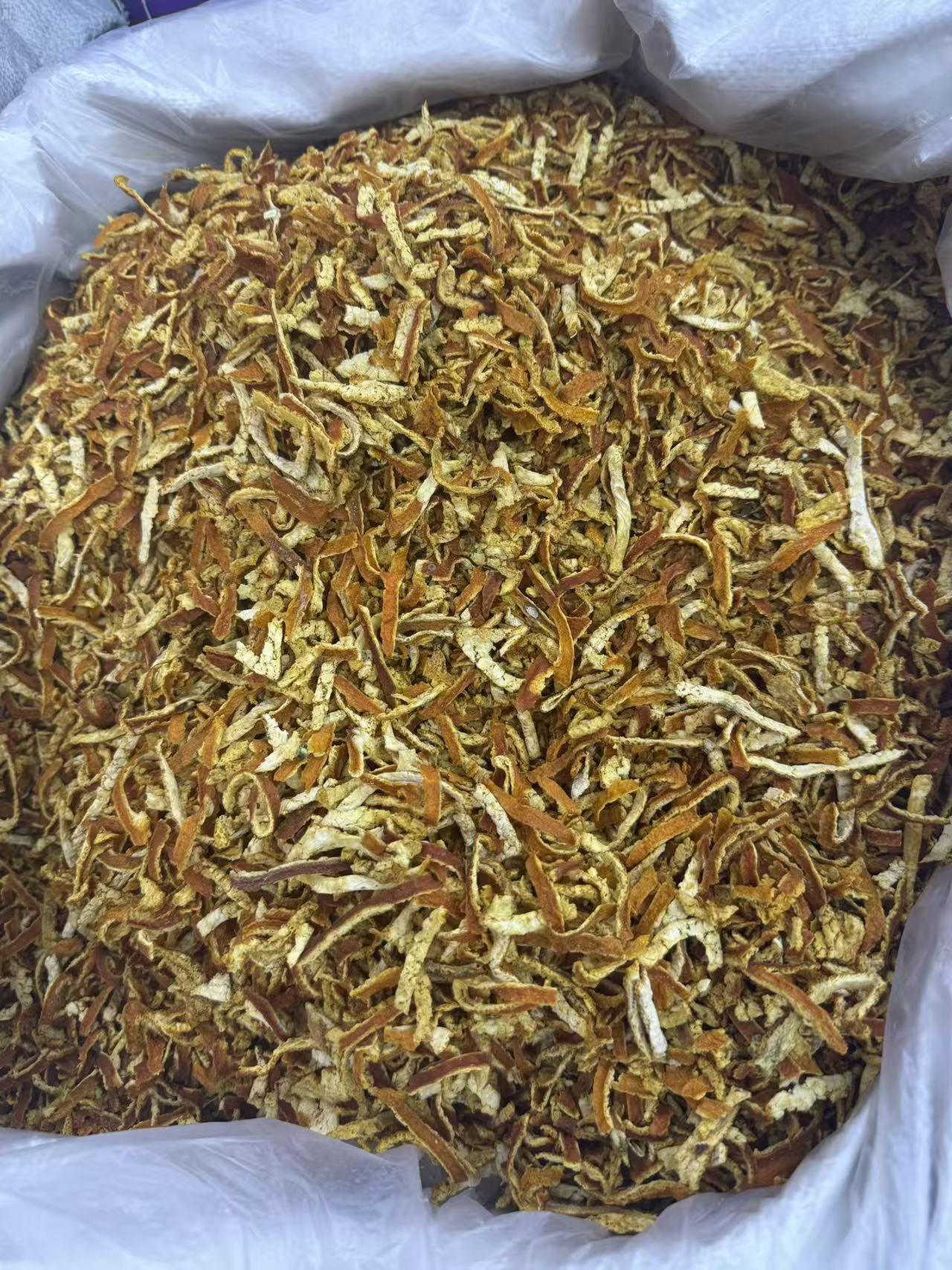 Dried Chenpi Tangerine Peel Shreds 1000g Bulk for Tea and Soup from Xinhui in use