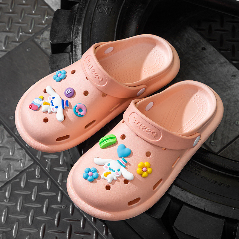 탑햇 토끼 슬리퍼 핑크