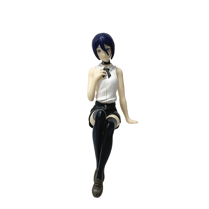 Chainsaw Man Reze Bomb Demon Ramen Anime Figure Sitting Pose Chainsaw Man Reze Bomb Demon Ramen Anime Figure Sitting Pose