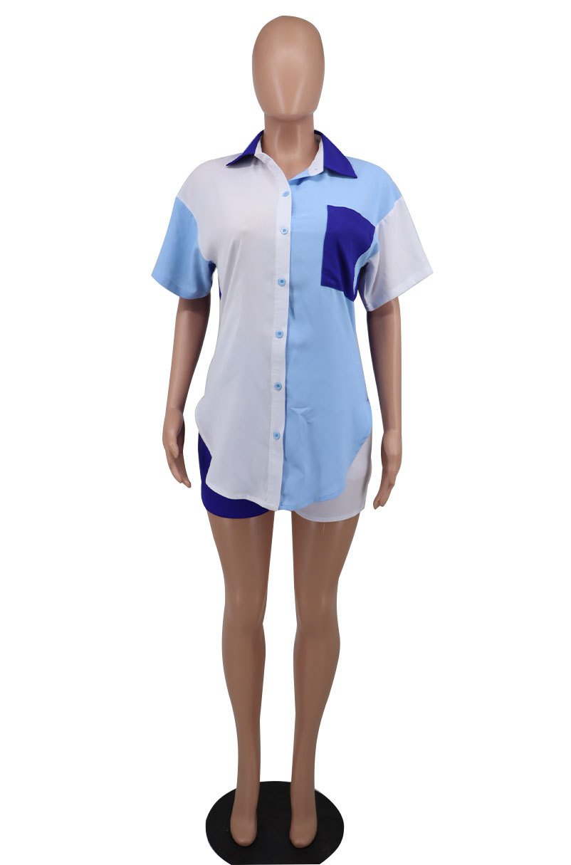 Short Sleeve Suit Casual Summer Women Shorts