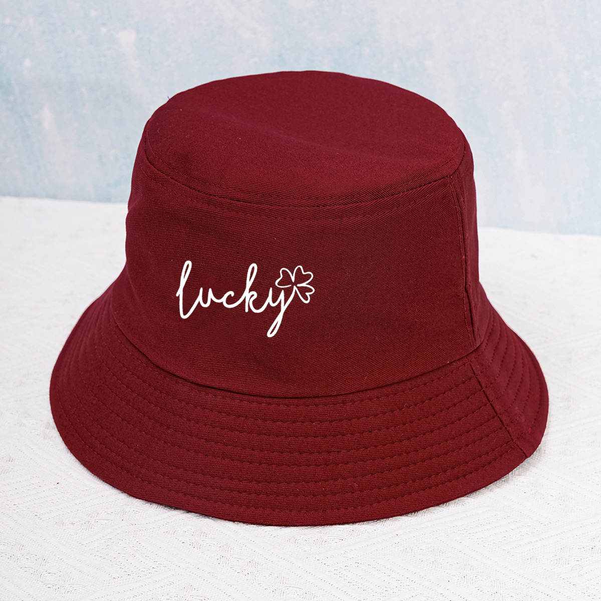 Unisex Simple Style Letter Embroidery Wide Eaves Bucket Hat display picture 9