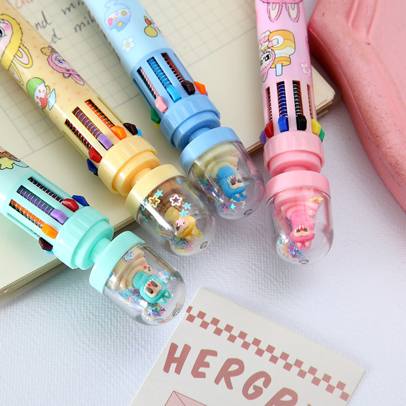 dibujos animados bolígrafo multicolor micro paisaje bolígrafo multicolor bolígrafo estudiantes papelería suministros de estudio comercio exterior transfronterizo al por mayor
