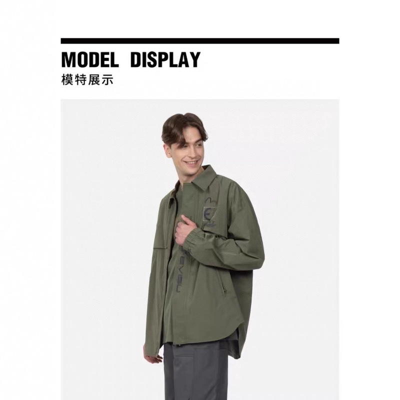 Evisu Fushen 25 Autum Men's Urban Military Style Multi-Embroidered Shirt-Style Jackets