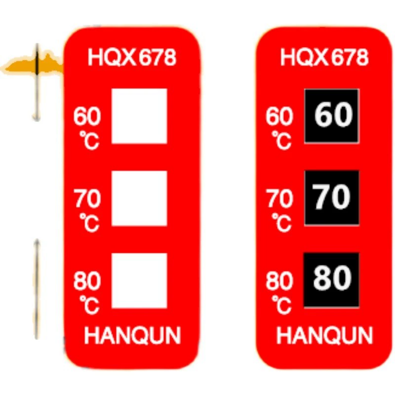 Температурная бумага/Светоотражающий патч для измерения температуры с изменением цвета HQX678/Патч для измерения температуры/