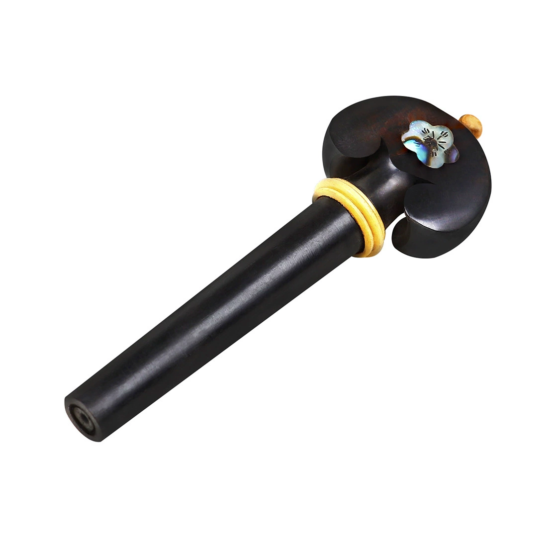 Musical instrument accessories wholesale carved abalone shell violin knobs ebony tuning shafts wholesale violin knobs