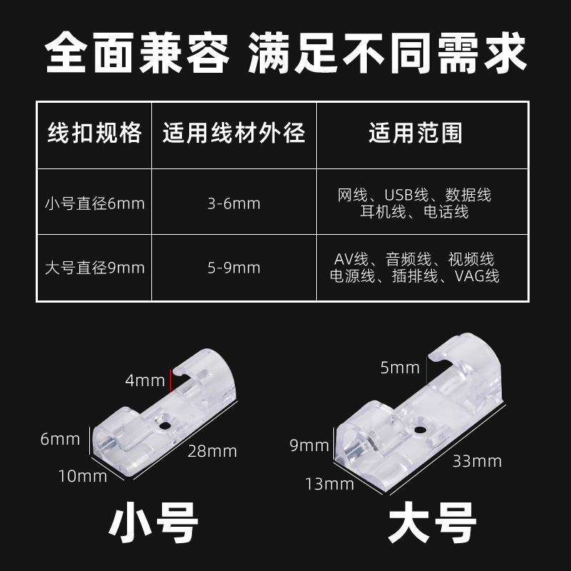 穴あけ不要のケーブルオーガナイザー、ワイヤーホルダー、痕跡のない粘着式データケーブル収納、ネットワークケーブル配線、壁コンセント固定|undefined