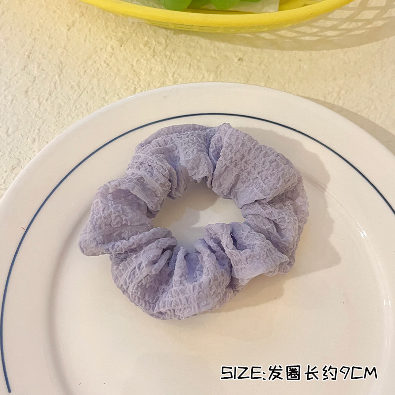 可爱红色小樱桃蕾丝大肠发圈女高级感百搭头饰扎头发大号春夏发绳|undefined